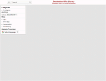 Tablet Screenshot of graduationgiftslibrary.com